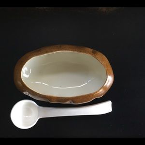❤ 3/$25 Gravy Boat & Spoon